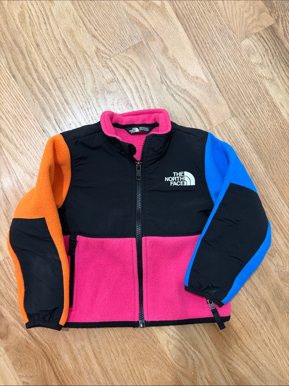 The North Face Colorblock Fleece Jacket - Pink, Orange, Blue, Black